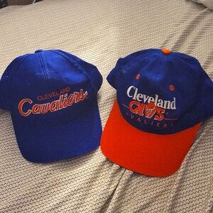 Vintage Cleveland Cavaliers Hats, bundle of two